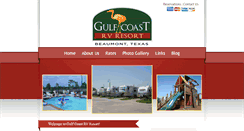 Desktop Screenshot of gulfcoastrvresort.com