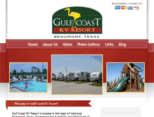 Tablet Screenshot of gulfcoastrvresort.com